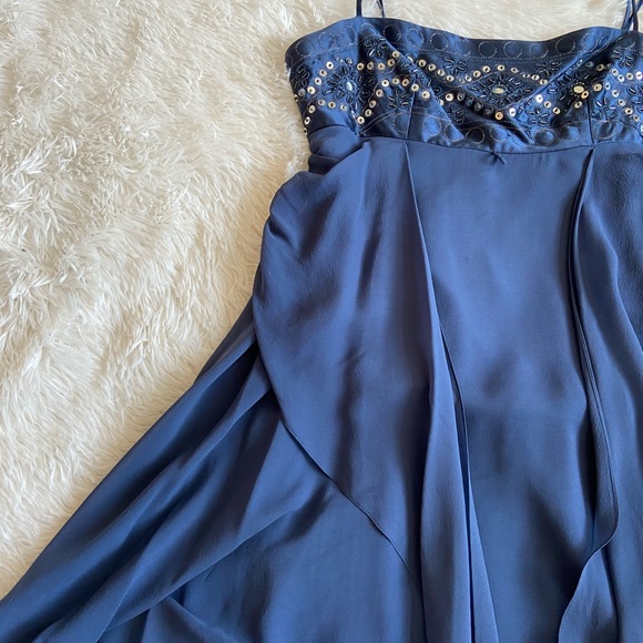 BCBGMAXAZRIA blue dress - Picture 3 of 7